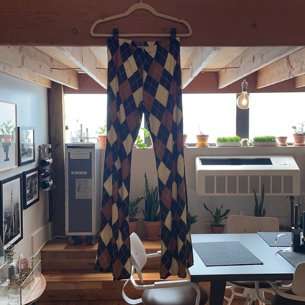 O-Mighty LOGO ARGYLE PANT IN COCOA